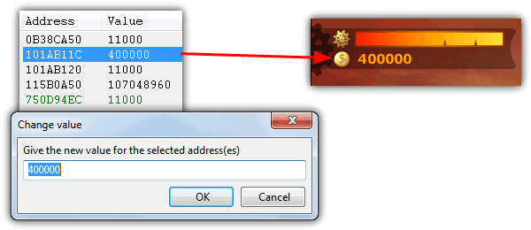 change value in cheat engine
