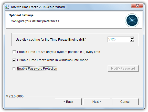 toolwiz timefreeze setup