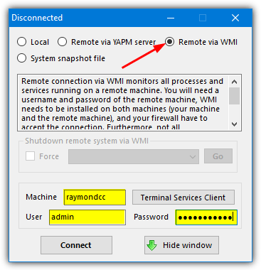 Yapm connection type