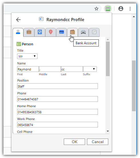 Roboform edit identity