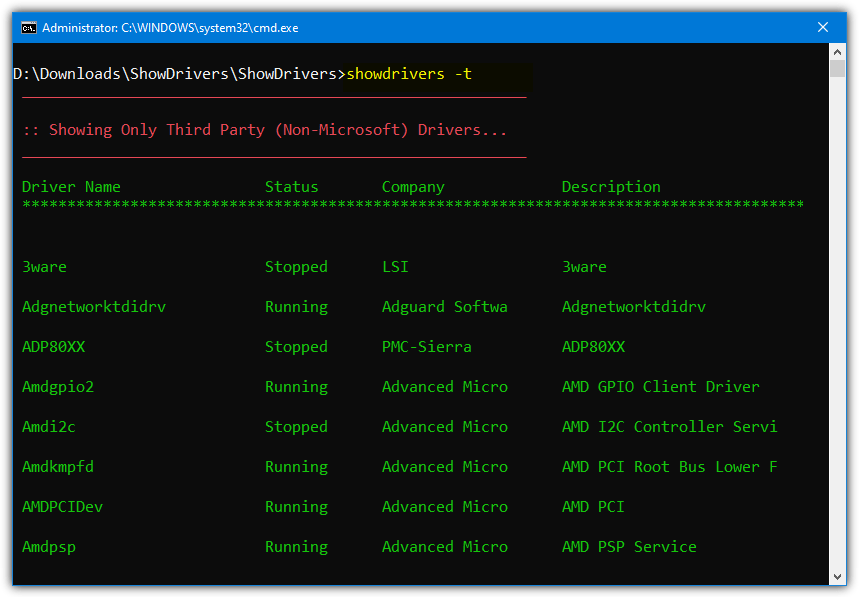 Securityxploded show drivers