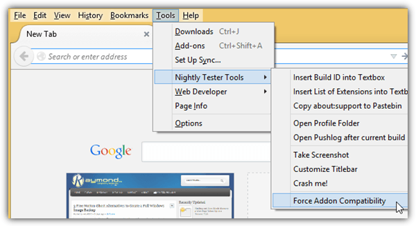 Force Addon Compatibility