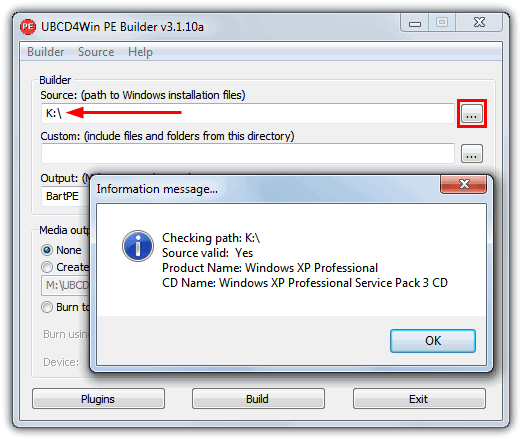UBCD4Win Checking Path