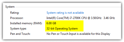 task manager 6GB ram