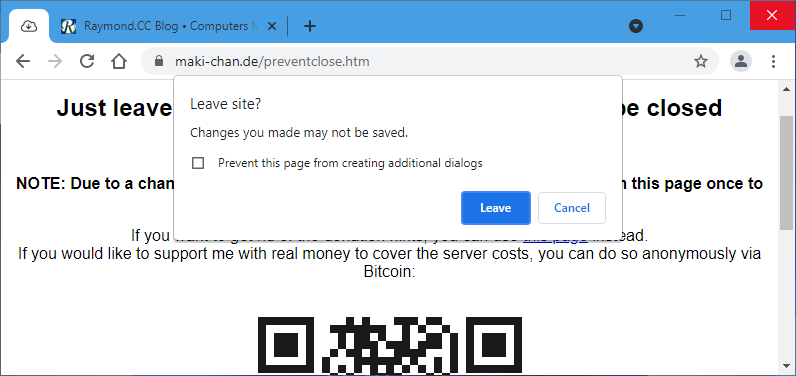 Preventclose