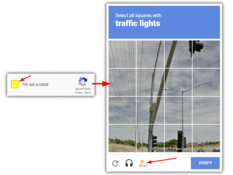 start solving recaptcha with Buster