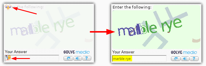Rumola solve captcha