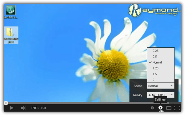 youtube playback speed