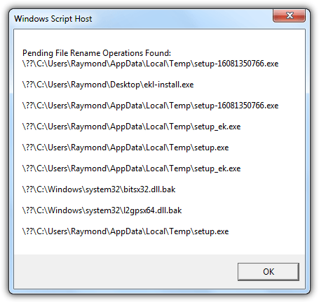 CheckPendingFileRenameOperations