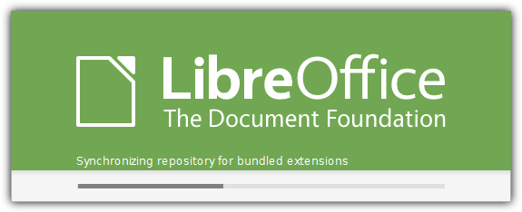libreoffice splash screen