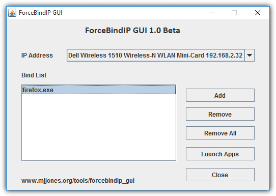 forcebindip gui michael jones